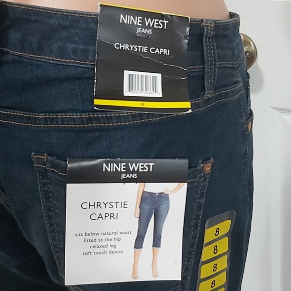 Nine West Size 8 Chrystie Capri Jeans - Picture 5 of 5